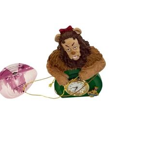Wizard of Oz Cowardly Lion Courage Medal Clock Ornament Westland Gift